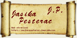 Jasika Pešterac vizit kartica